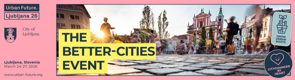 The better cities event, March 2026 banner