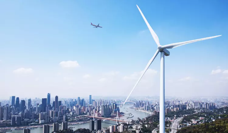 wind power and urban landscape