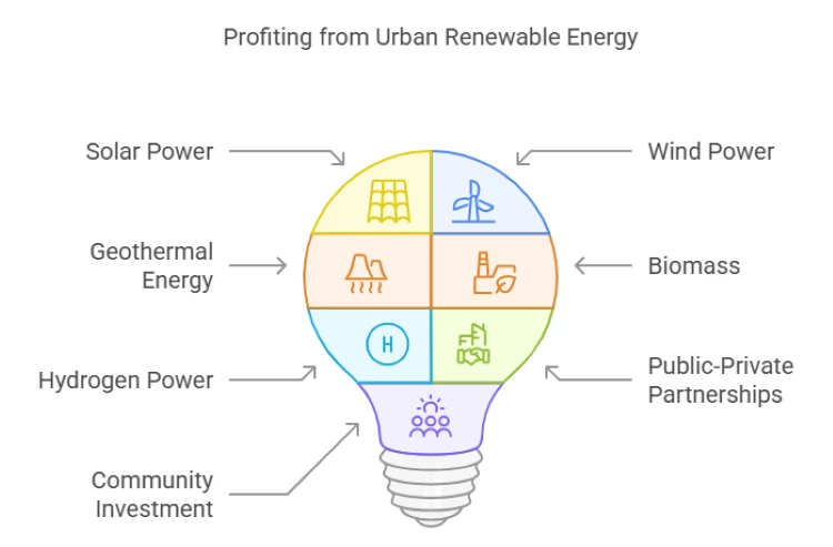 ways of profiting from urban renewable energy