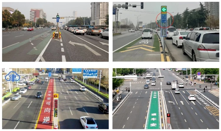 making a left turn on the road