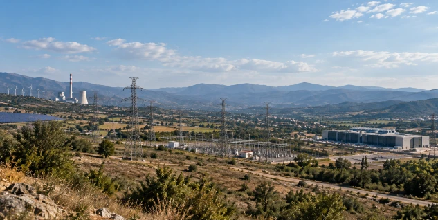 Power grid and industrial infrastructure in the Balkans