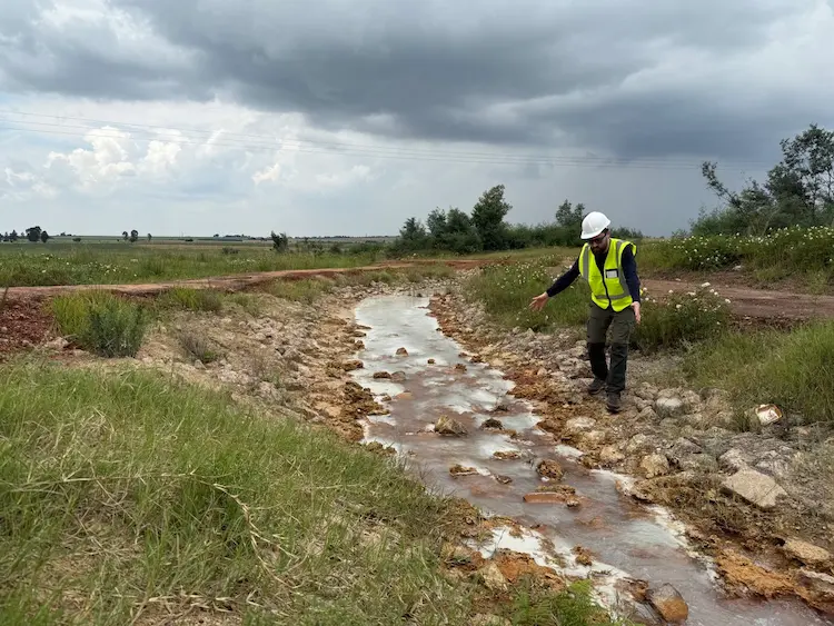 Treated coal mine drainage in South Africa. Credits: Alexey Alekseenko